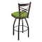 Holland Bar Stool Co 25" Swivel Counter Stool, Bronze Finish, Canter Kiwi Green Seat 82025BZ009 - alternate 3